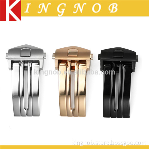 18mm 20mm 316L Stainless Steel S/S Metal Deployment Watch Buckle Folded Clasp